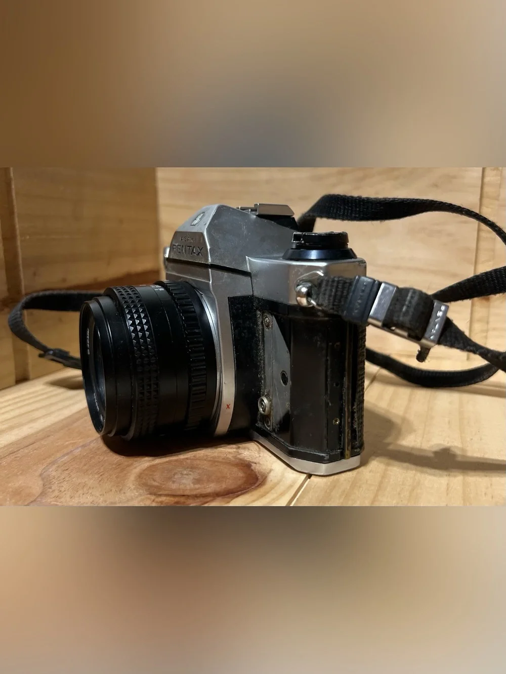 Pentax K1000 35mm SLR Film Camera with Vivitar 50mm Parts